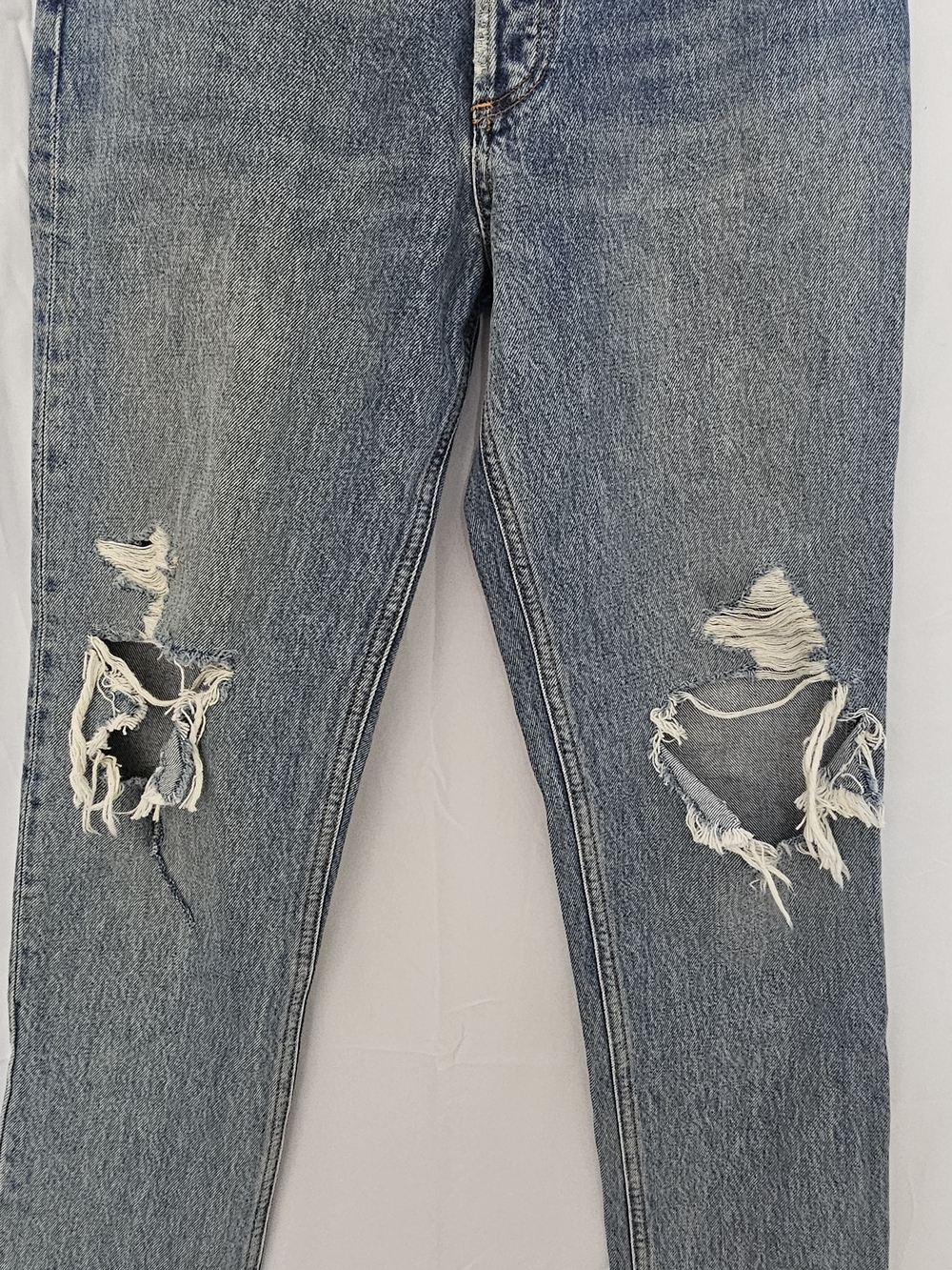 AGOLDE Fen High Rise Distressed Jeans Size 27 100% Organic Cotton - Picture 3 of 8